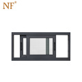 aluminium double sliding window with double track